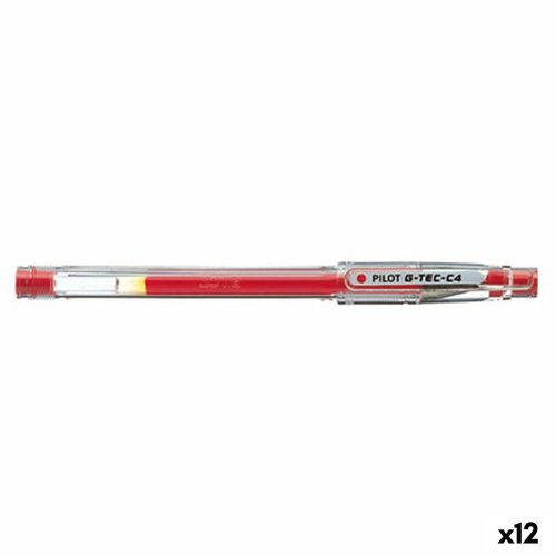 Gél toll Pilot G-TEC C4 Piros 0,2 mm (12 egység)