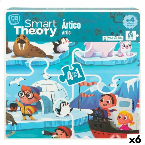 Gyermek Puzzle Colorbaby Artic 4 az 1-ben 174 Darabok 136 x 34 cm (6 egység)