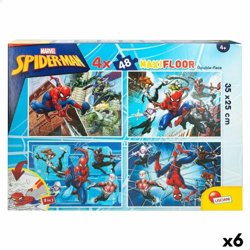 Gyermek Puzzle Spider-Man Kétoldalú 4 az 1-ben 48 Darabok 35 x 1,5 x 25 cm (6 egység)