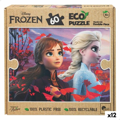 Gyermek Puzzle Frozen Kétoldalú 60 Darabok 70 x 1,5 x 50 cm (12 egység)