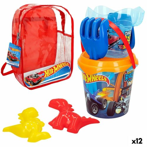 Strandjáték Készlet Hot Wheels Ø 18 cm polipropilén (12 egység)