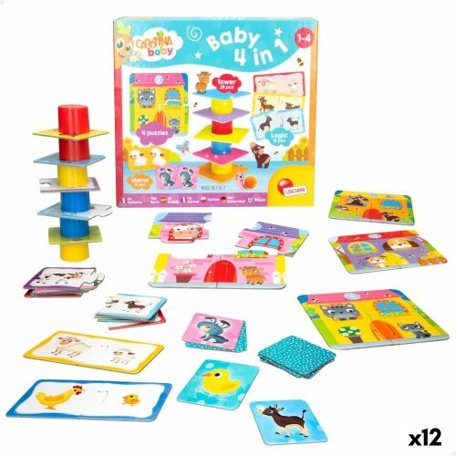 Puzzle Lisciani Carotina Baby 16 x 1 x 16,5 cm Farm 4 az 1-ben