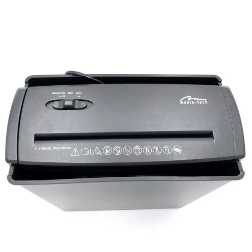 Iratmegsemmisítő Media Tech Shredder MT215 V2.0 Fekete 8 L