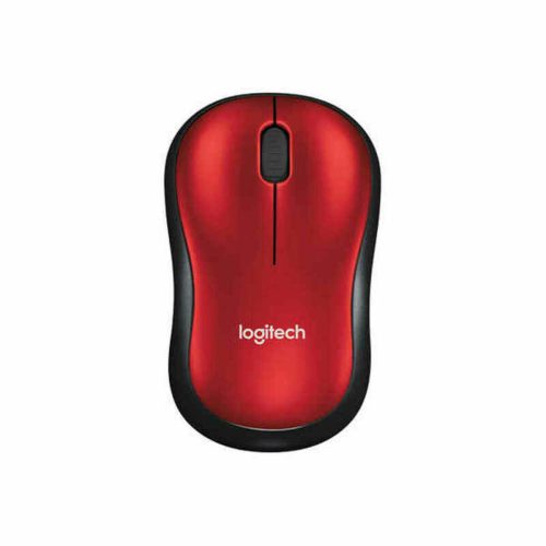 Vezeték nélküli Egér Logitech M185 Piros Fekete/Piros