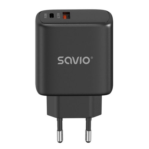 Fali töltő Savio LA-06/B Fekete 30 W