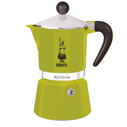 Kotyogós Kávéfőző Bialetti Rainbow Zöld Fém Alumínium Hőre lágyuló 270 ml