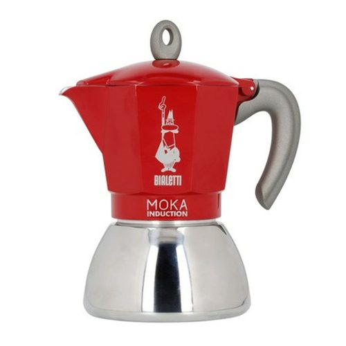 Kotyogós Kávéfőző Bialetti Moka Induction Fekete Piros Fém Rozsdamentes acél Alumínium 300 ml 6 Csészék