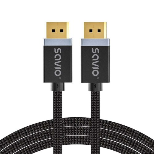 DisplayPort kábel Savio CL-176 Fekete 3 m