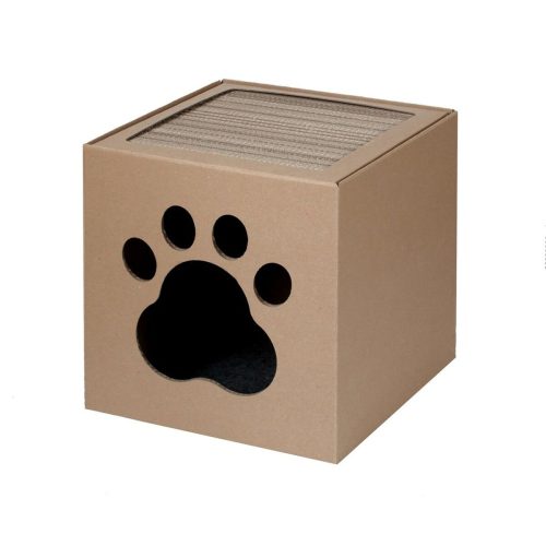 Macskakaparó Carton+Pets Netti Bronz Préselt Papír 35 x 35 x 35 cm