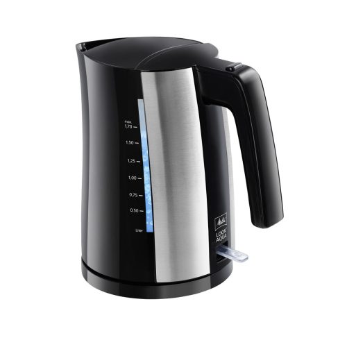 Vízforraló és Elektromos Teakészítő Melitta LOOK AQUA II BLACK EU Fekete/Ezüst színű Rozsdamentes acél 2400 W 1,7 L